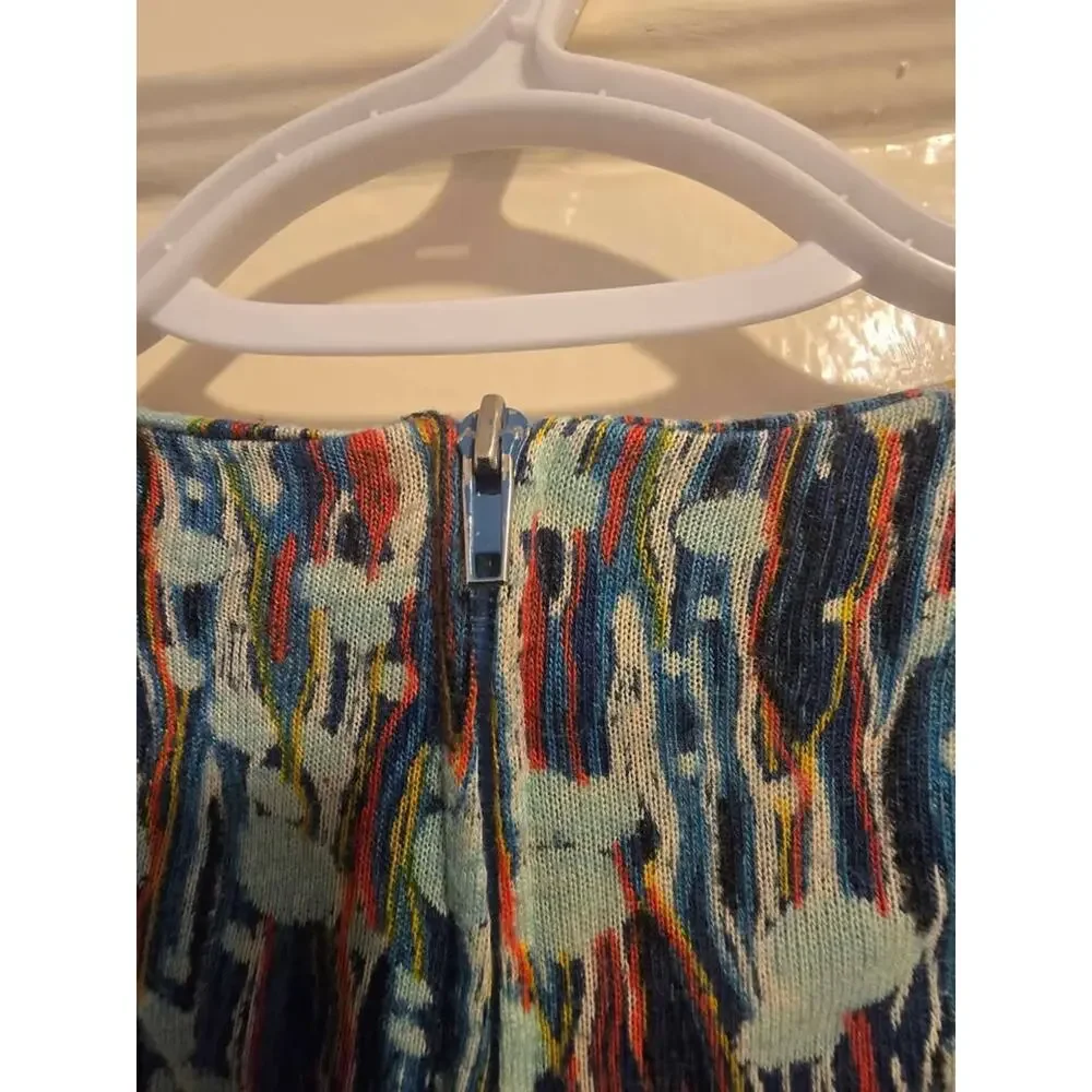 Vintage Diane Von Furstenberg 1960s Painters pattern dress Made in Italy size 6